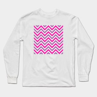 Purple & Pink Stripes Long Sleeve T-Shirt